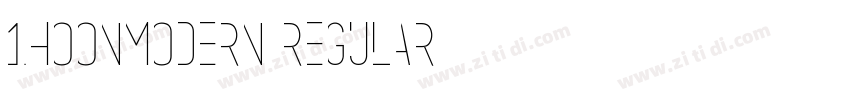 1HoonModern Regular字体转换